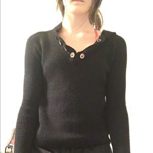 Black Sweater with hoodie